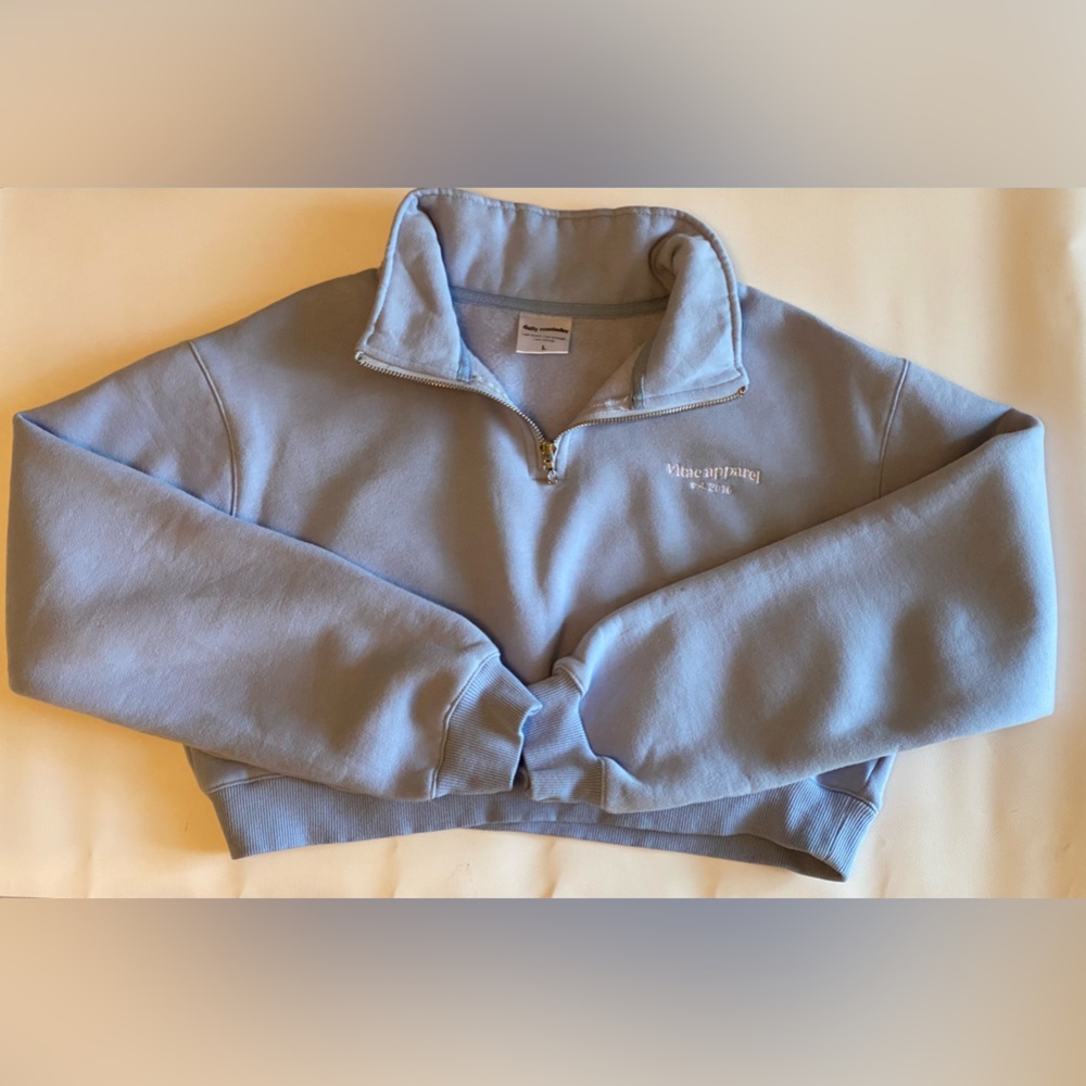 Vitae Apparel cropped quarter-zip sweatshirt